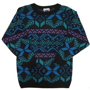 Justin Allen vintage Aztec print sweater